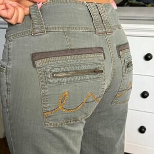 Grey y2k low rise denim